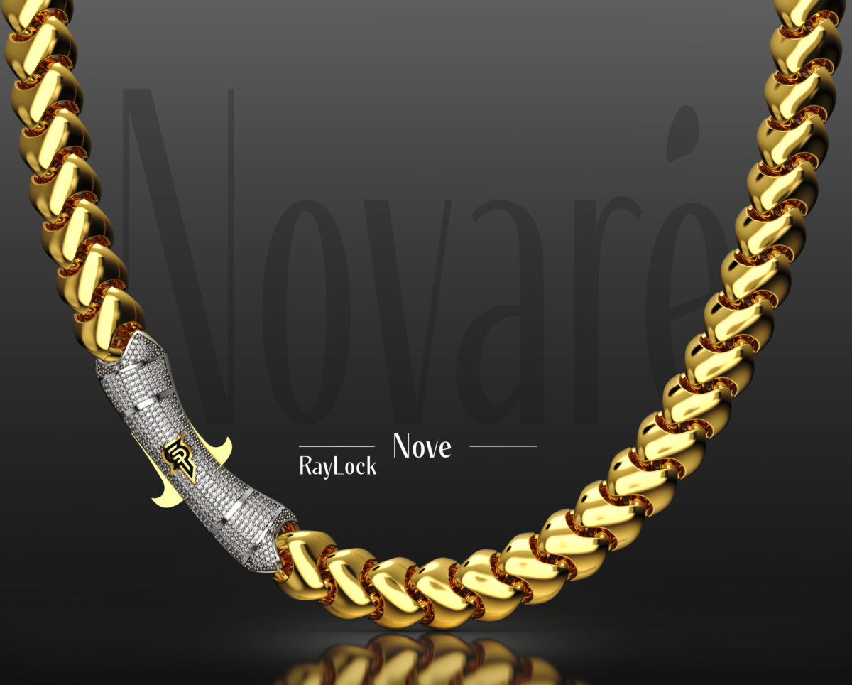 SilverPoint – 925 Silver Nova Chain – RayLock (18K Gold Plated White Rhodium)
